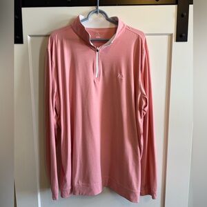 Rhoback Performance Quarterzip - XXL - Light Orange/Pink